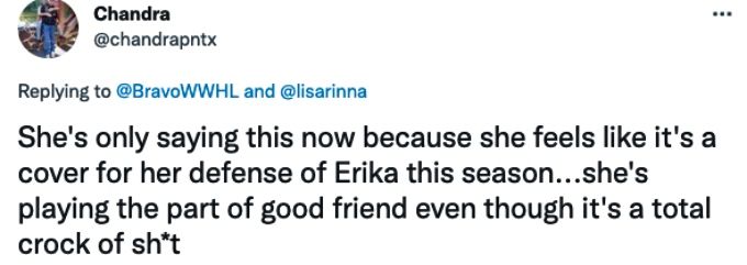 Потребителят на Twitter удря звездата на RHOBH Лиза Рина
