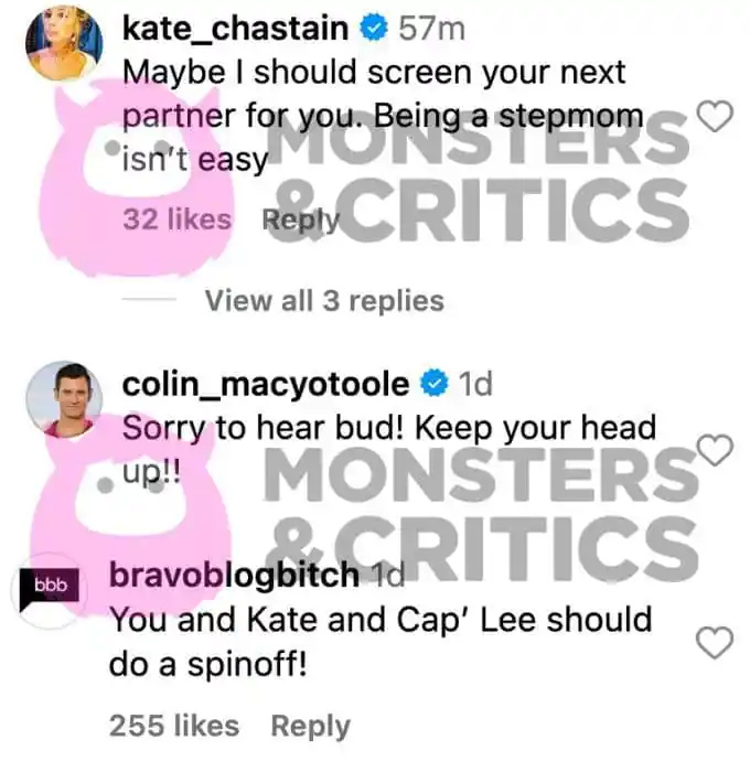   Kate in Colin odgovorita Benu's IG post