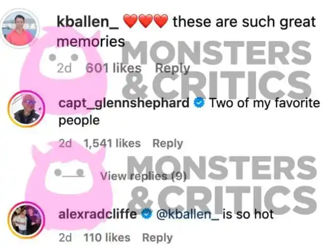   Keith e mais abaixo das estrelas do convés comentam sobre Daisy's IG