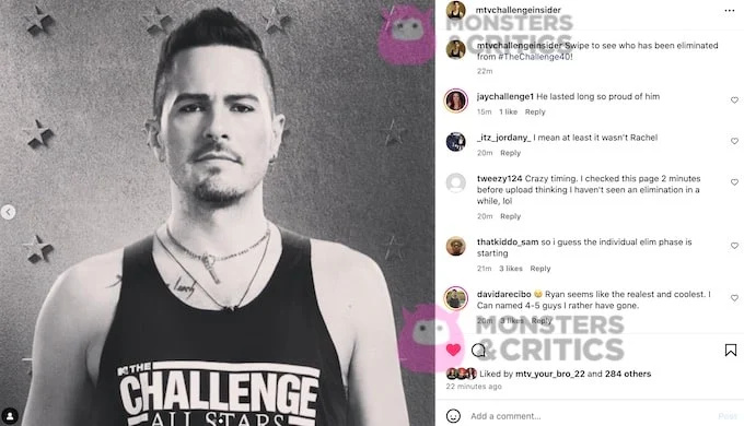  zrzut ekranu postu mtvchallengeinsider ze spoilerem sezonu 40 dotyczącym wyzwania