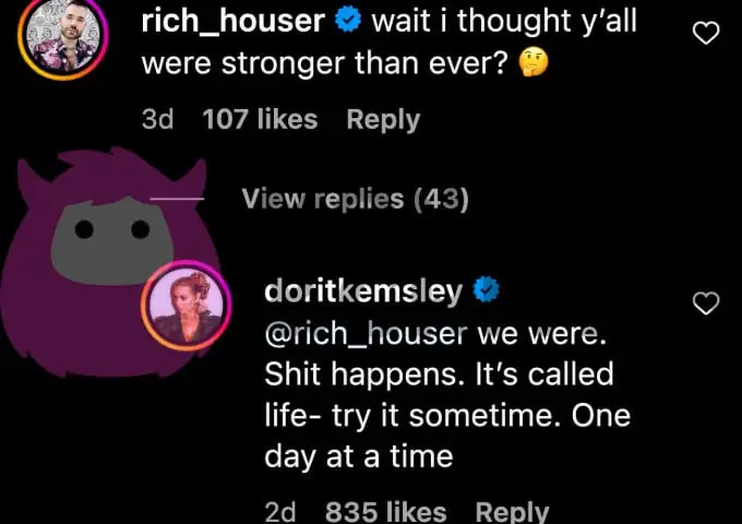Dorit Kemsley na Instagramu.