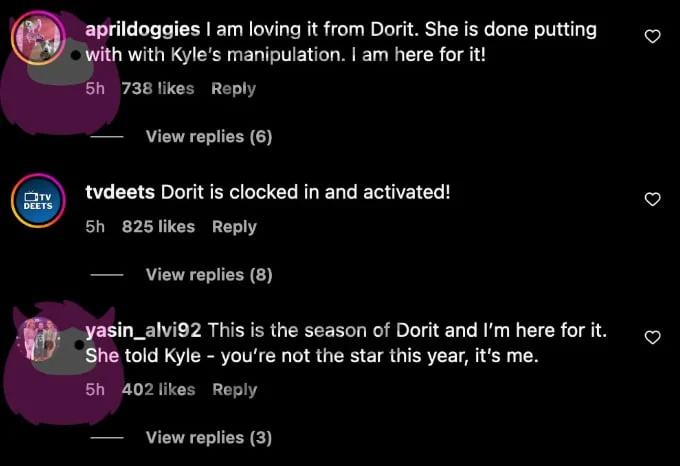   Gli spettatori di RHOBH si schierano con Dorit.