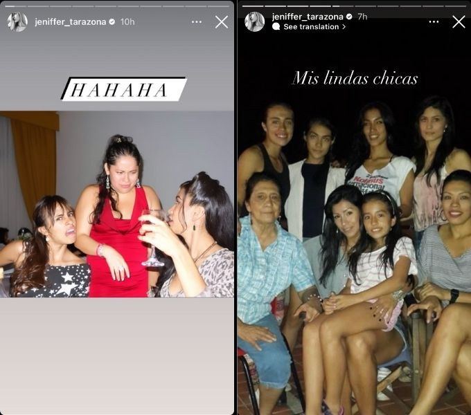 Jennifer Tarazona's Instagram Stories