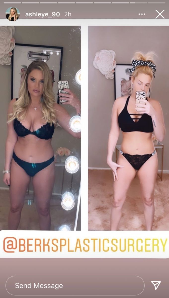 Schermata di Instagram Live di Ashley Martson