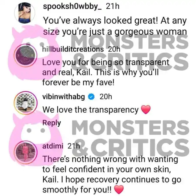 kailyn lowry's instagram followers comment on her plastic surgery reel