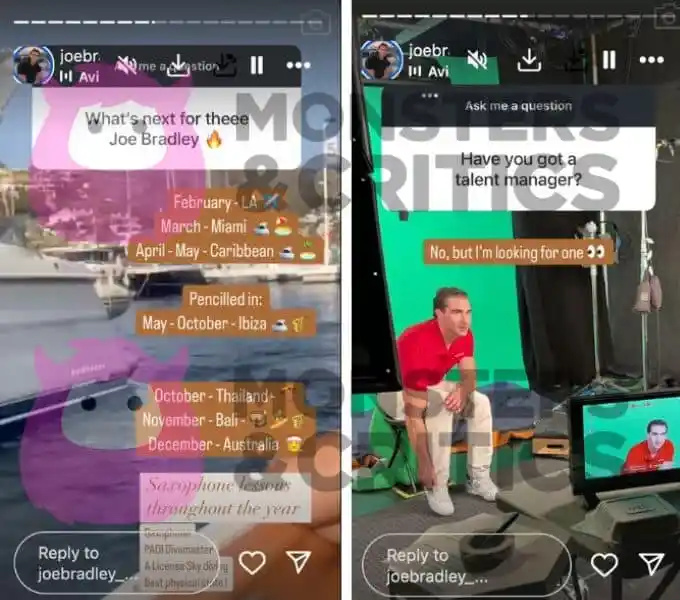   Joe Bradley zukünftige Pläne IG