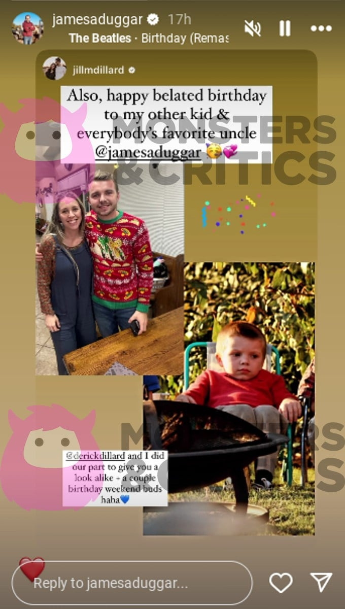 جيل دوجار's shoutout for James Duggar