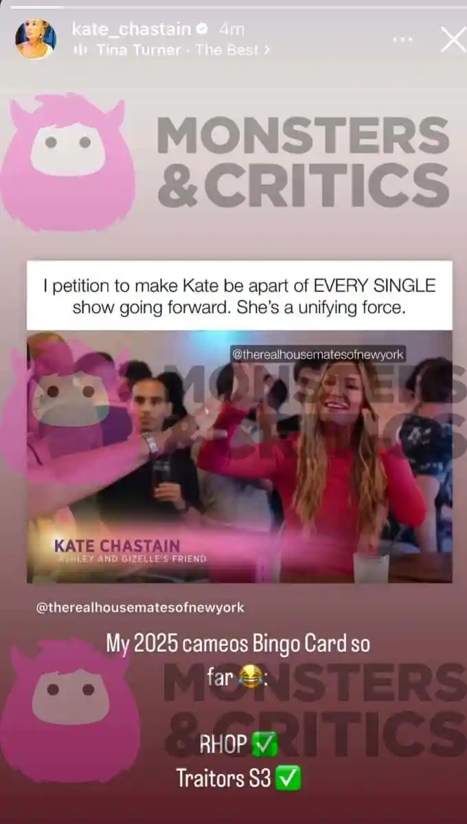   KATE CHASTAIN Instagr Story 2025 News