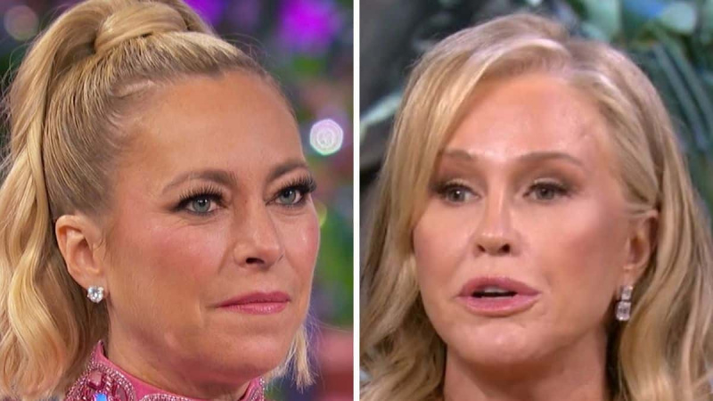 أغلقت كاثي هيلتون وسوتون ستراك شائعات العداء، وتحدثتا عن دراما لم شمل RHOBH