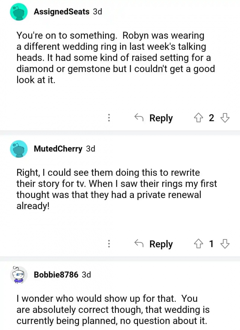 gledatelji sestre supruge komentiraju na redditu o Kodyju i Robyn Brown's vow renewal