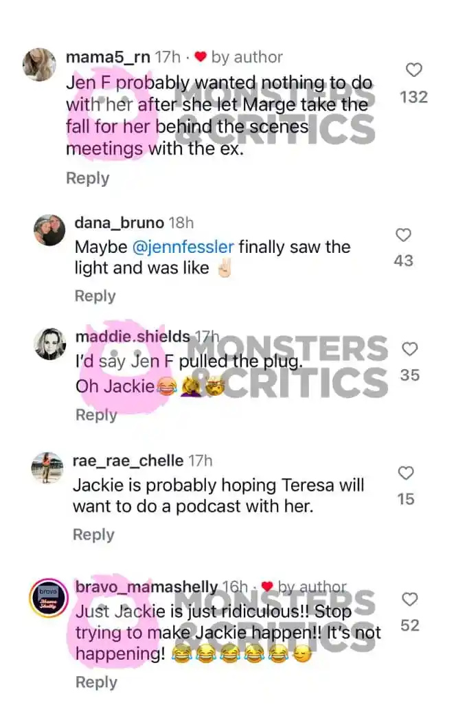   Os espectadores do RHONJ atacam Jackie Goldschneider