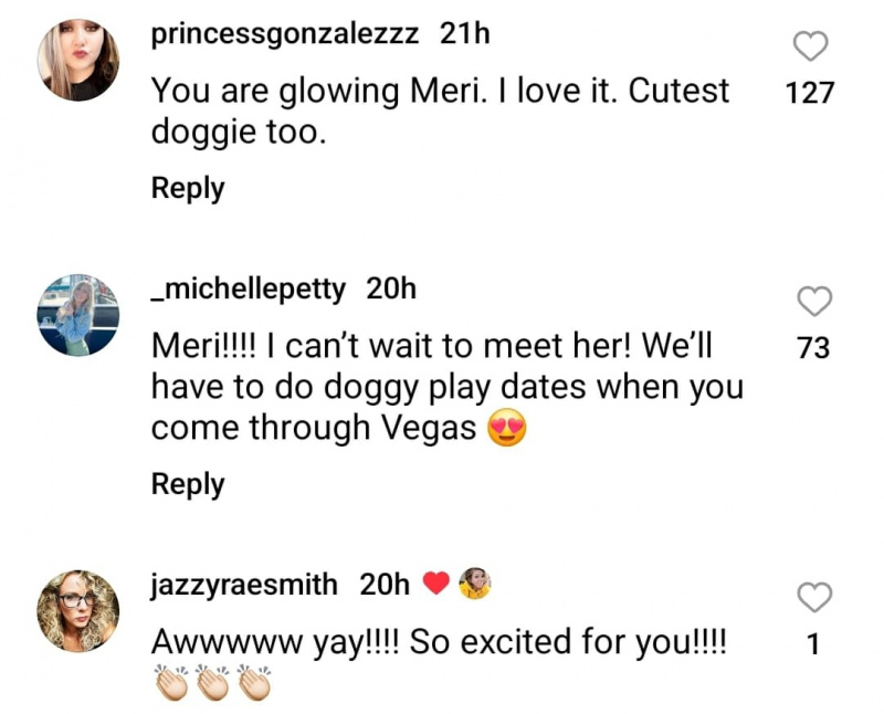 meri smeđa's instagram followers are happy about her new dog zona