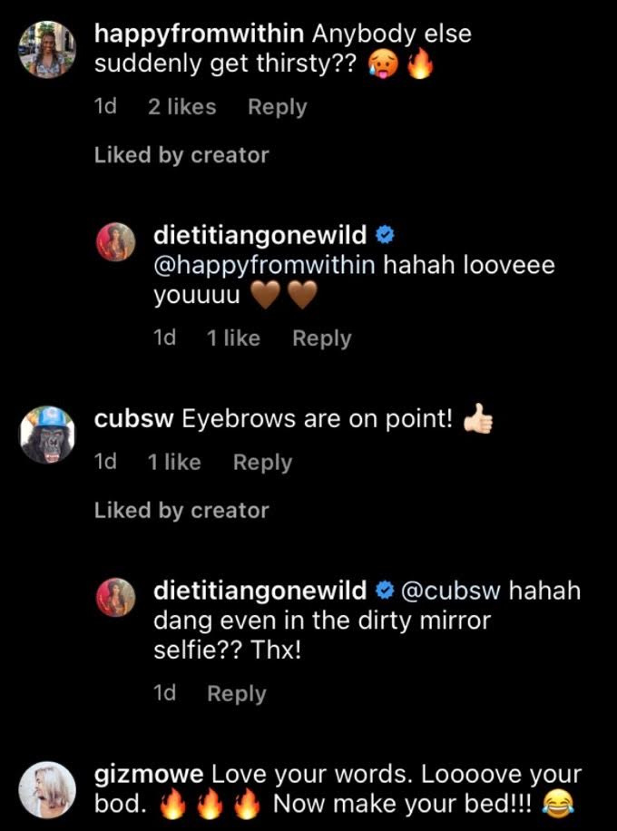 Danielle DeGroot's comment section