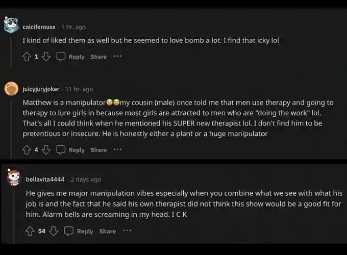 Obožavatelji LIB-a otvoreno govore o Matthewu na Redditu.