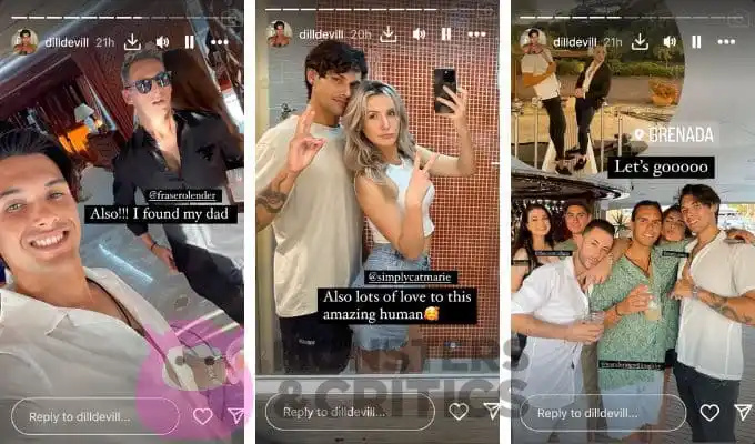   Dylan und Below Deck sind die Crew von IG Stories