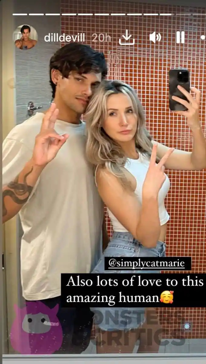 Dylan i Cat na njegovoj IG Story