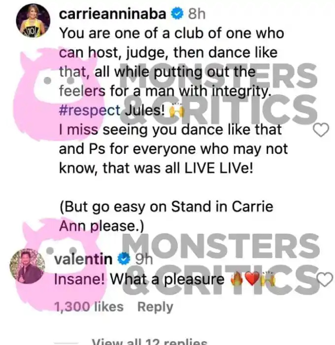   Carie e Val reagiscono a Julianne's dance
