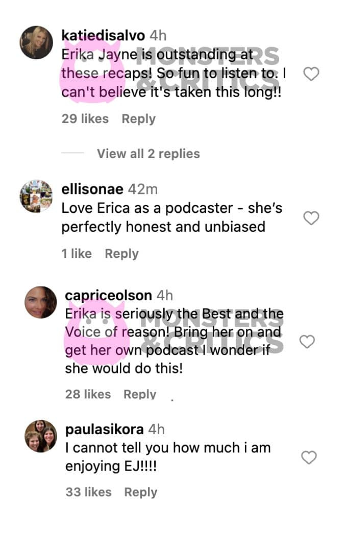 Oboževalci RHOC obožujejo Erika Jayne's take on Season 18