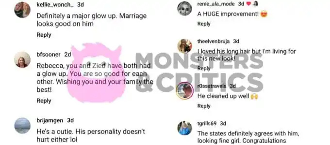 rebecca papagoi's instagram followers comment on zied hakimi's makeover on instagram
