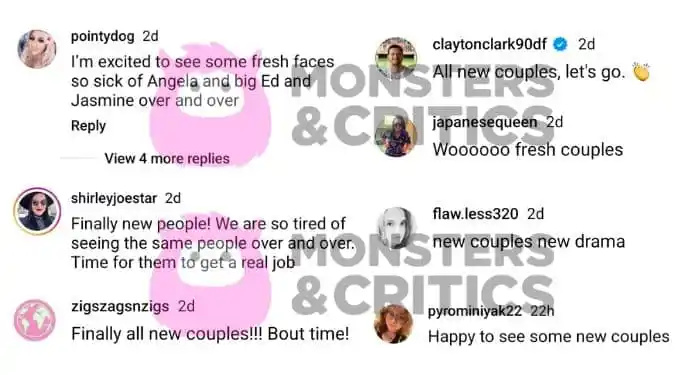   Fanáticos del prometido de 90 días comentan en instagram sobre la nueva temporada de antes de los 90 días