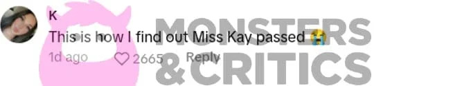 Kommentar zum Tod von Miss Kay