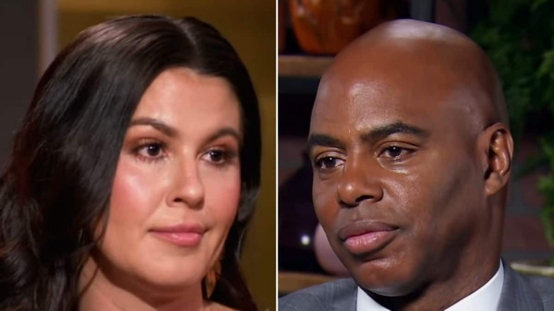 Zvijezda MAFS-a Chloe Brown i voditelj okupljanja Kevin Frazier snimka zaslona