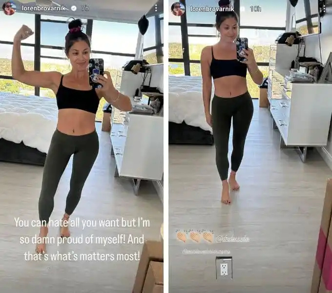   Loren Brovarnik lustrzane selfie na Instagramie