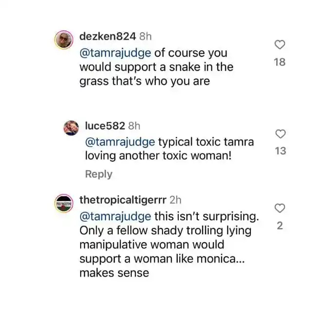   Tamra Judge schlug auf Instagram heftig zu