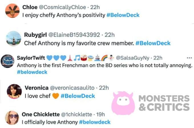 Chef Anthony komentira X