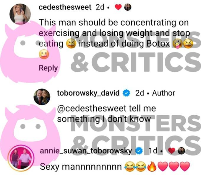 David Toborowsky's instagram followers comment on his daddy makeover