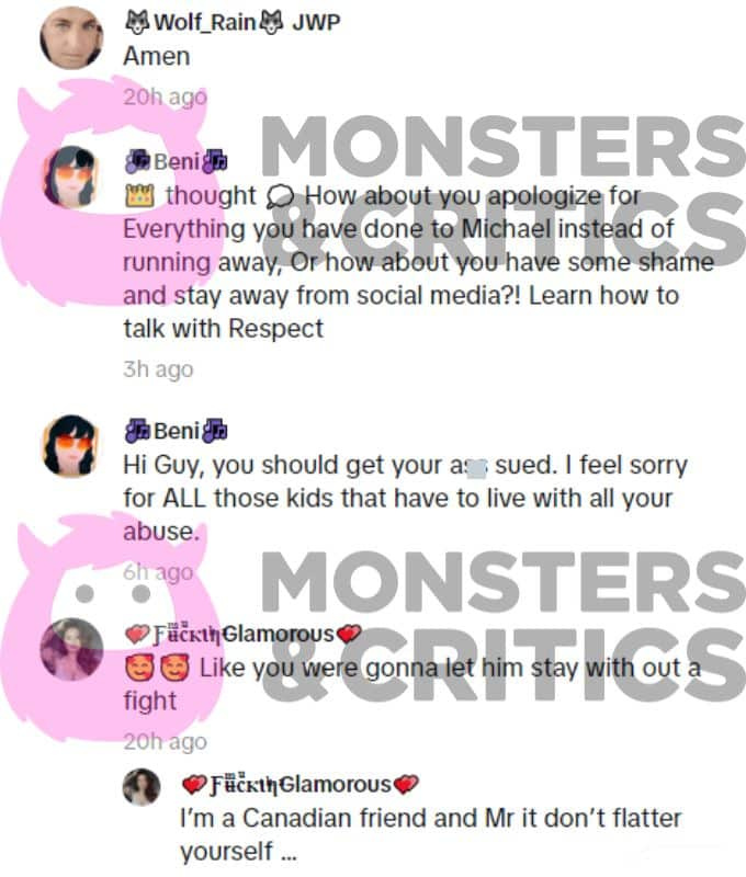Angela quello's tiktok followers comment on her video