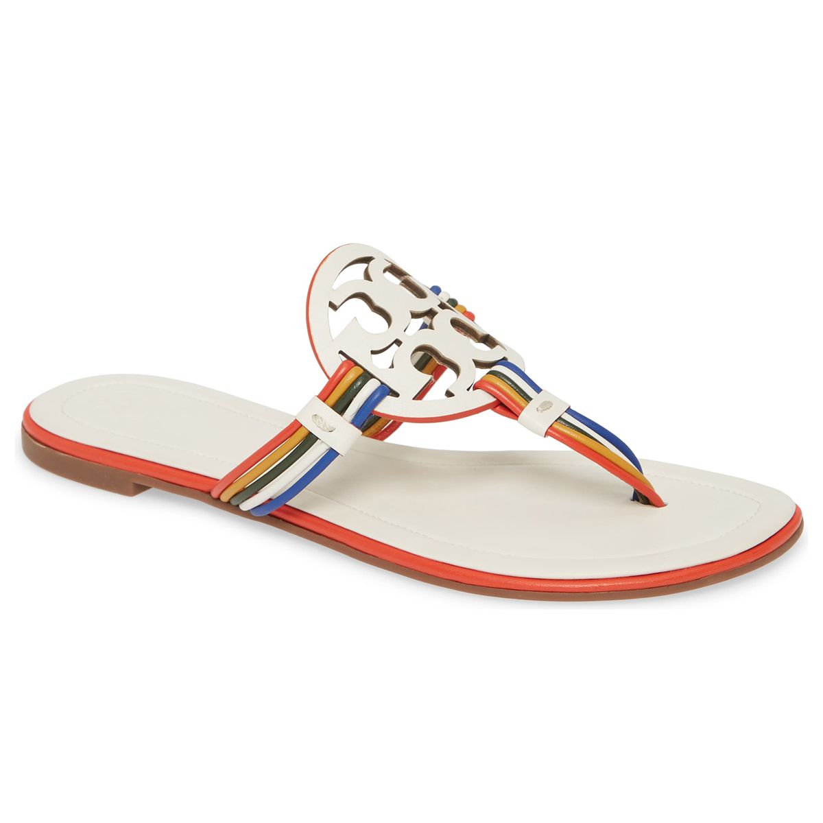 Tory Burch Miller Flip Flop New Ivory Multi