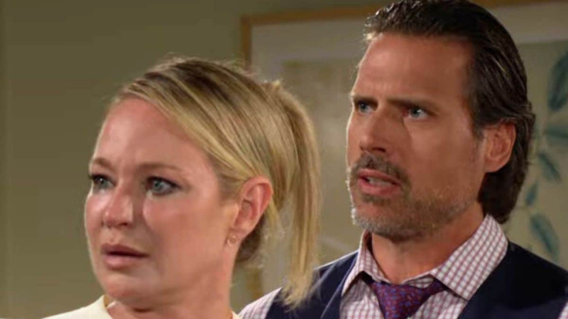  Sharon Case como Sharon e Joshua Morrow como Nick em Y&R