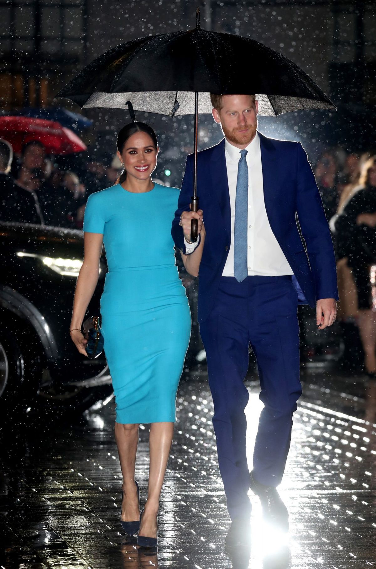 Meghan Markle og prins Harry gjør det første offentlige inntrykket siden de annonserte Megxit