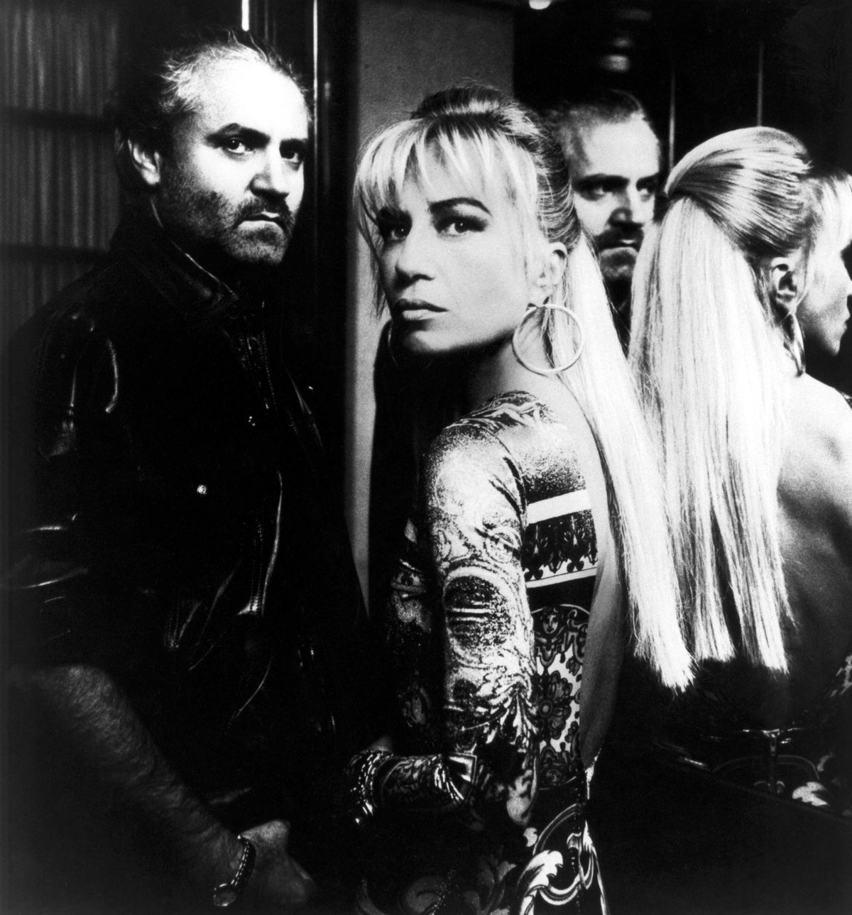 Donatella e Gianni Versace