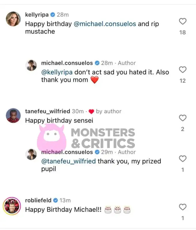   Kelly Ripa deli rojstnodnevne želje s svojim sinom Michaelom Consuelosom