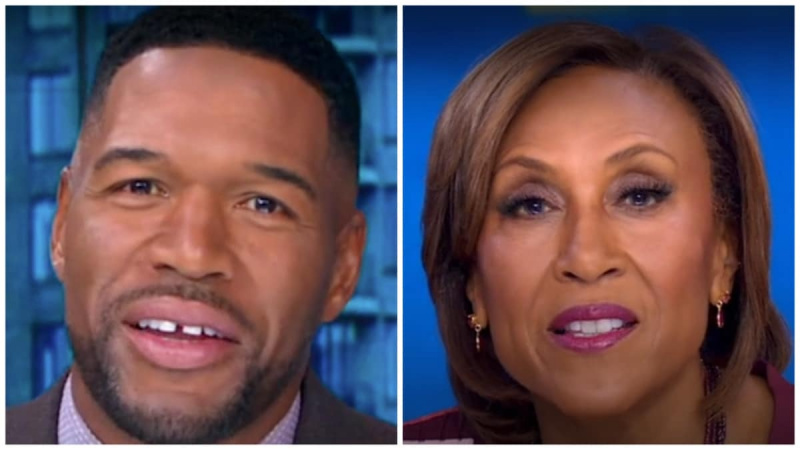 罗宾·罗伯茨 (Robin Roberts) 和迈克尔·斯特拉恩 (Michael Strahan) 在超级碗比赛前替换 GMA 阵容