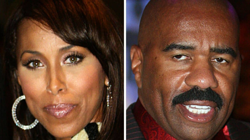   Marjorie e Steve Harvey na Mercedes Benz Spring 2010 Fashion Week