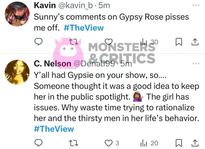 Obožavatelji reagiraju na Sunny Hostin na The Viewu