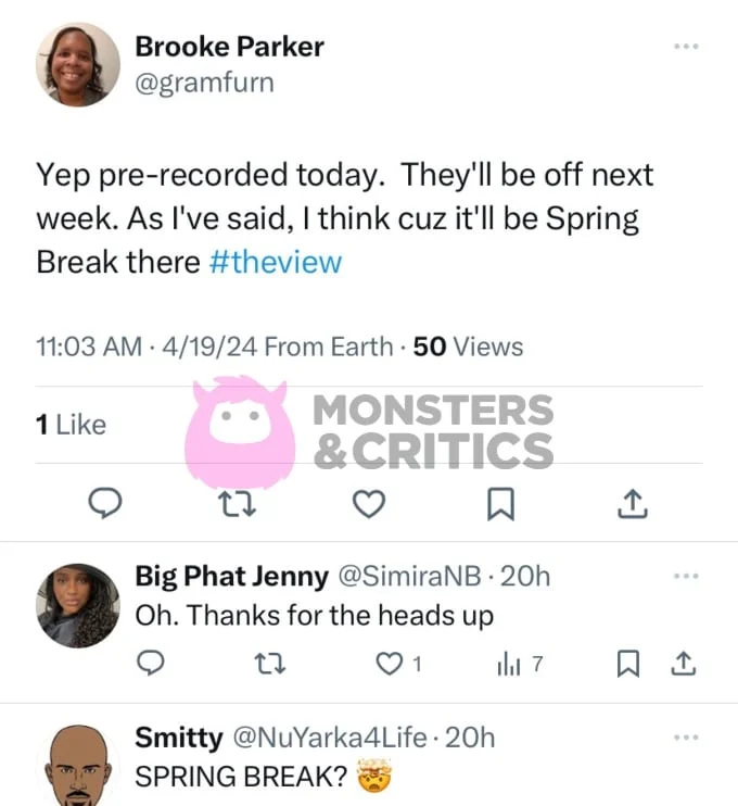   Fans von The View diskutieren über vorab aufgezeichnete Episoden.