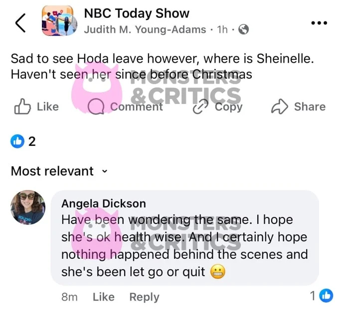   Os fãs do programa de hoje perguntam sobre Sheinelle Jones