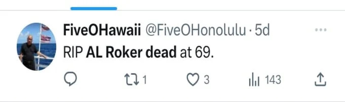 Twitter obožavatelj Al Rokera