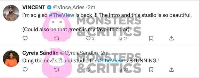 Los fanáticos reaccionan a The View's new studio