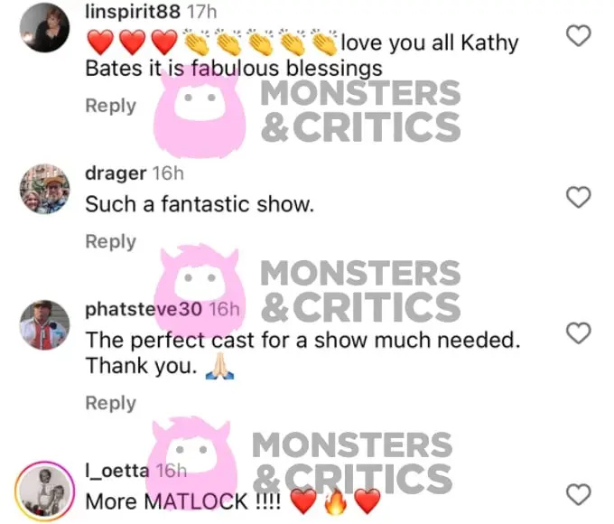   Os fãs adoram o novo show de Kathy Bates