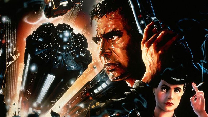 Harrison Ford på Blade Runner-plakaten