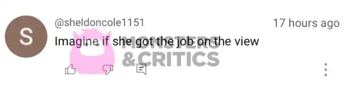   Um fã comentou em uma entrevista no The View