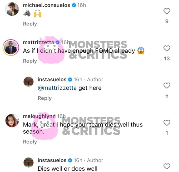 Marko Consuelos' son Michael and other fans remark on Instagram