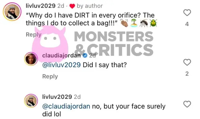   Claudia Jordan perguntou aos fãs o que ela estava pensando em uma foto de Deal or No Deal Island.