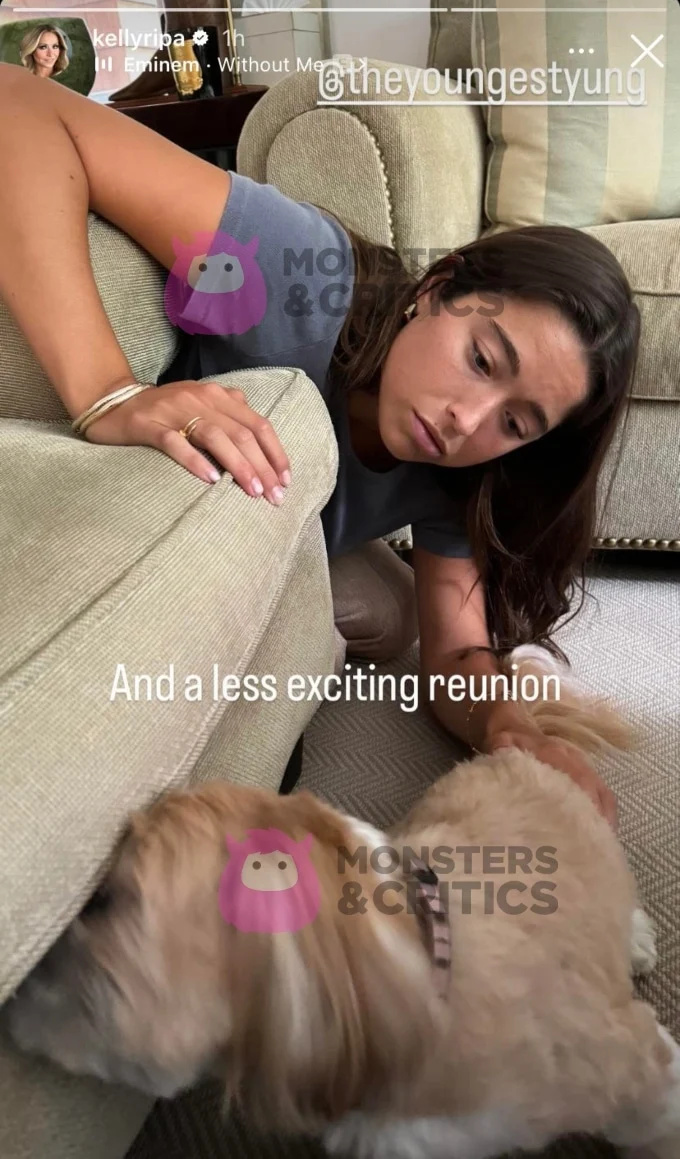   Lola Consuelos e seu cachorro Chewie