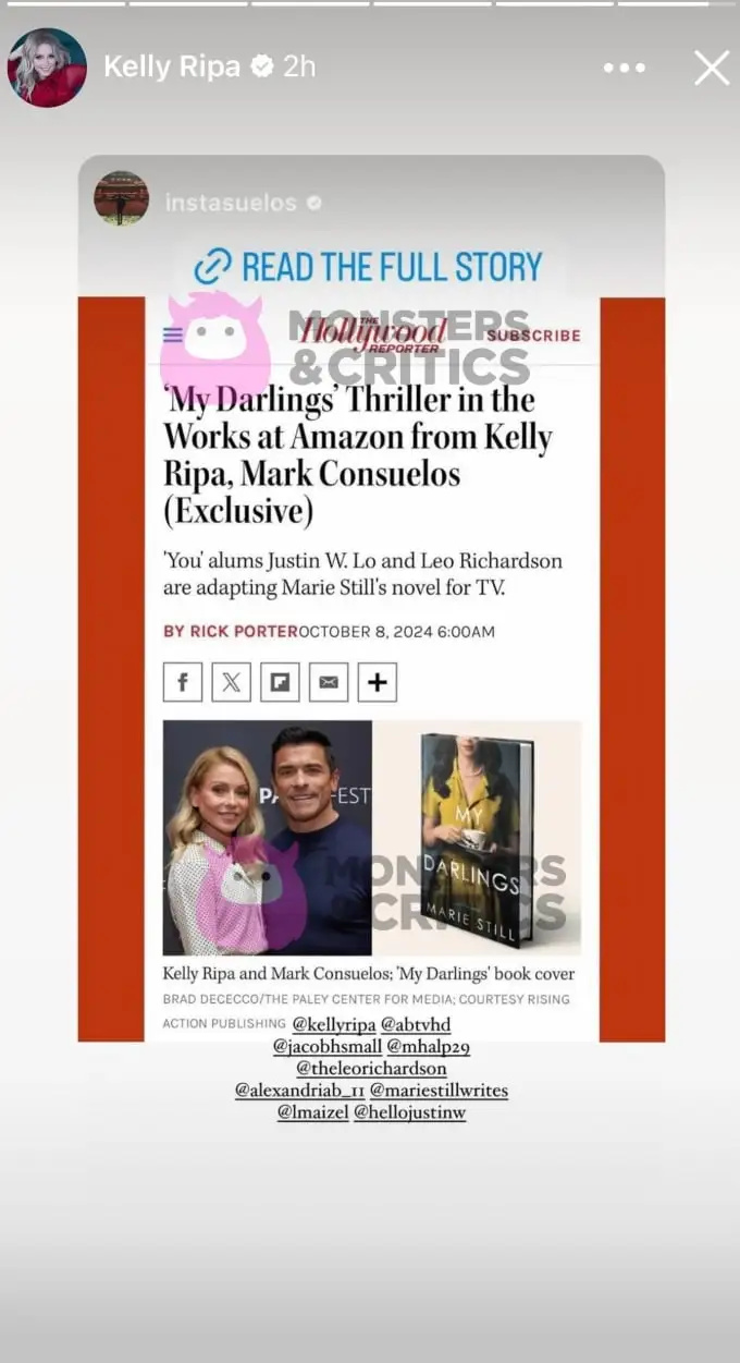 Kelly Ripa najavljuje svoj novi projekt